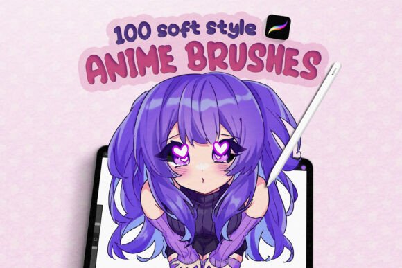 100 Procreate Anime Soft Style Brushes: A Must-Have Toolkit for Modern Digital Artists