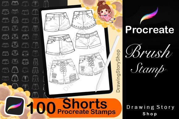 100 Procreate Shorts Stamps Brushes: A Strategic Tool for Digital Artists and Design Entrepreneurs