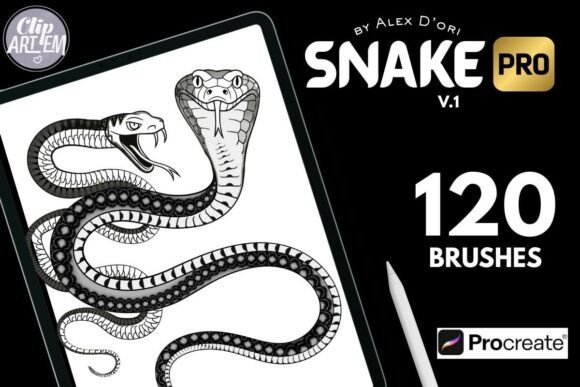 120 Snake Brushes for Procreate: A Review for Artists and Designers