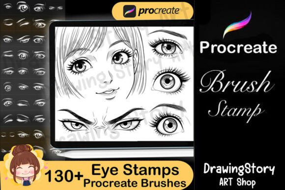 130 Procreate Eyes Stamp Brushes for Creative Efficiency