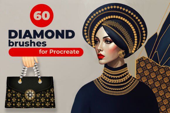 60 Diamond Jewelry Procreate Brushes: Your Creative Toolkit for Luxurious Digital Designs