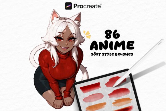 86 Procreate Brushes - Anime Soft Style: A Strategic Tool for Digital Artists and Creative Professionals