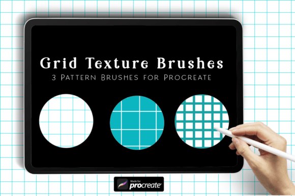 Enhancing Digital Art Precision with Grid Texture Brushes for Procreate