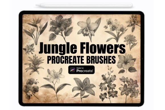 Exploring the Creative Potential of Jungle Flowers Procreate Stamps Brushes
