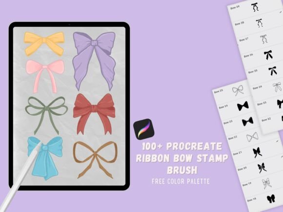 Procreate Ribbon Stamp Brushes: Boost Your Digital Design Creativity