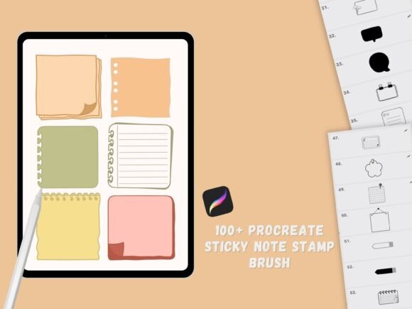 Procreate Sticky Notes Stamp Brushes: Enhancing Digital Design Workflows