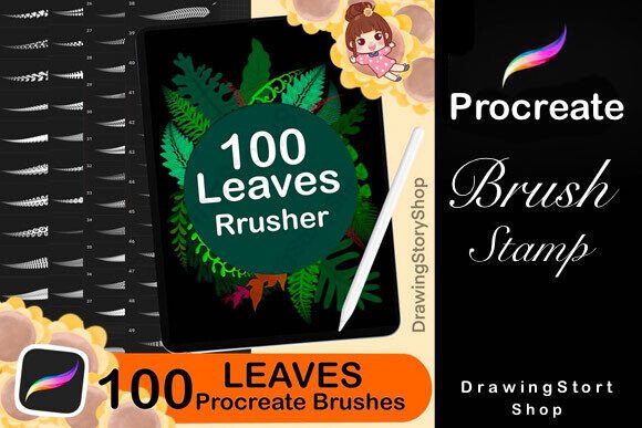 Unlock Your Creative Potential with the 100 Foliage Procreate Brushes Set