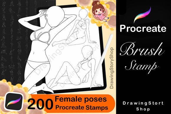 Unlocking Creativity: The Power of 200 Procreate Female Poses Brushes for Digital Artists