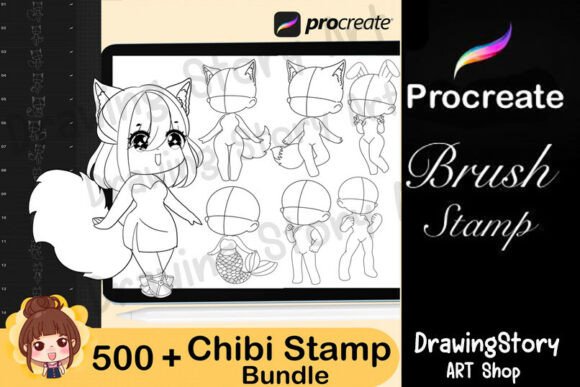 Unlocking Creativity with 500 Procreate Chibi Brushes Cartoon: A Digital Artist’s Dream Toolkit