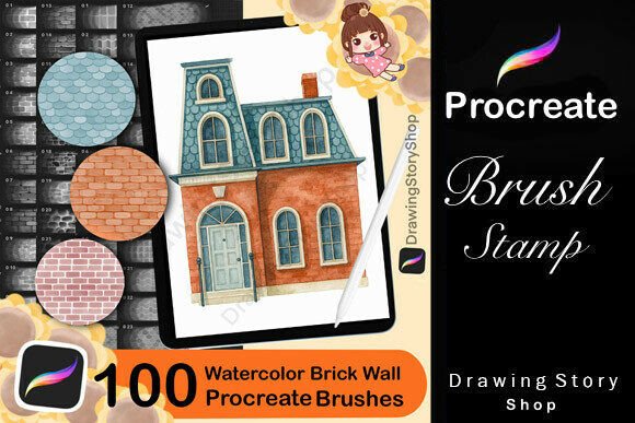 Watercolor Brick Wall Procreate Brushes: A Creative Essential for Digital Artists